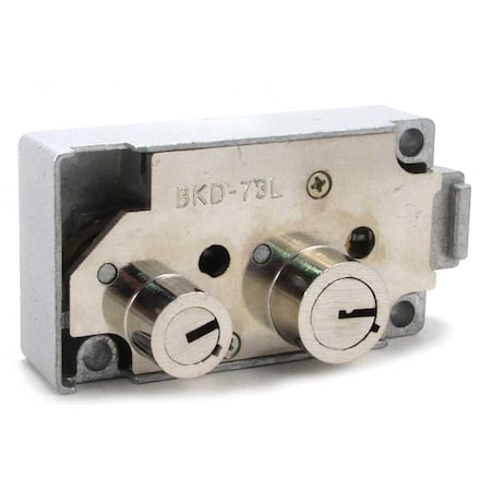 Bulls Eye Safe Deposit Locks Kumahira KD-73 Replacement, Left Hand, Nickel BKD73-LH